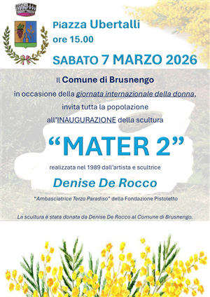 Inaugurazione "MATER 2" - scultura ad opera di Denise De Rocco