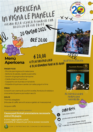 Apericena in Vigna
