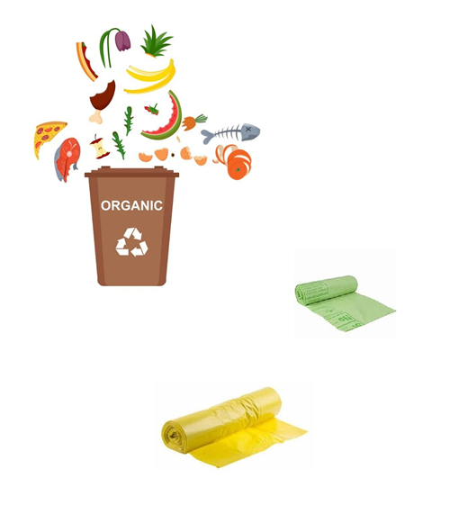 Attrezzature e beni consumabili per raccolta differenziata