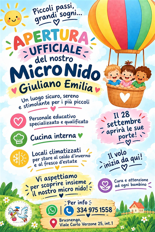 Apertura Ufficiale del Micro Nido "Giuliano Emilia"
